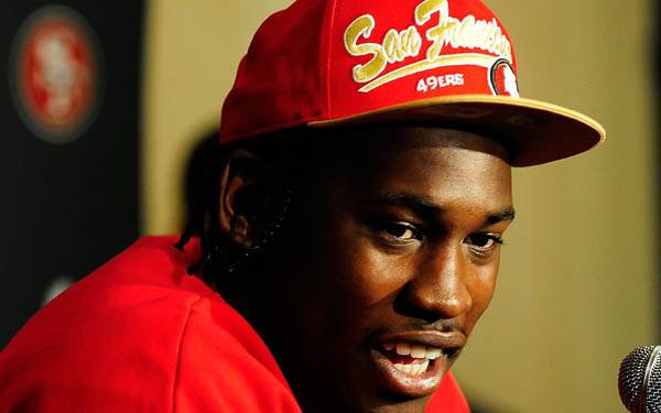 San Francisco 49ers linebacker Aldon Smith has 38 career sacks in three NFL seasons. (Stacy Revere/Getty Images)